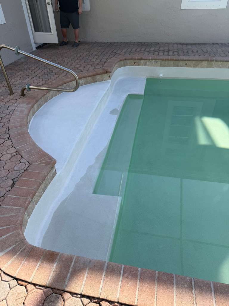 Stunning pool resurfacing finish