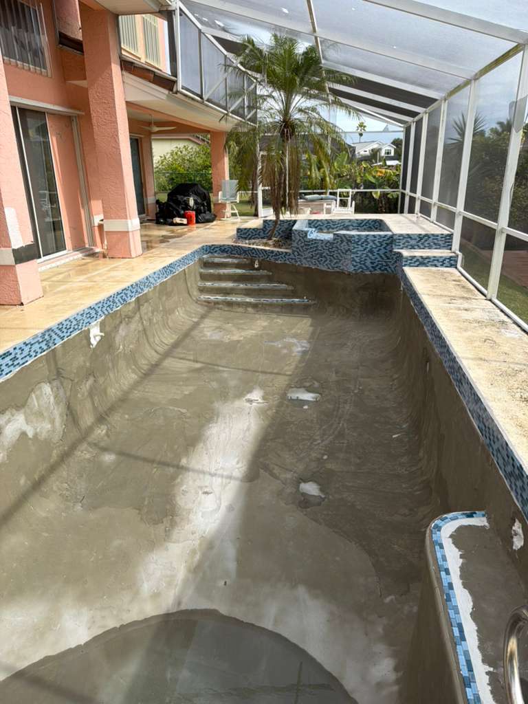 Beautiful pool tile work
