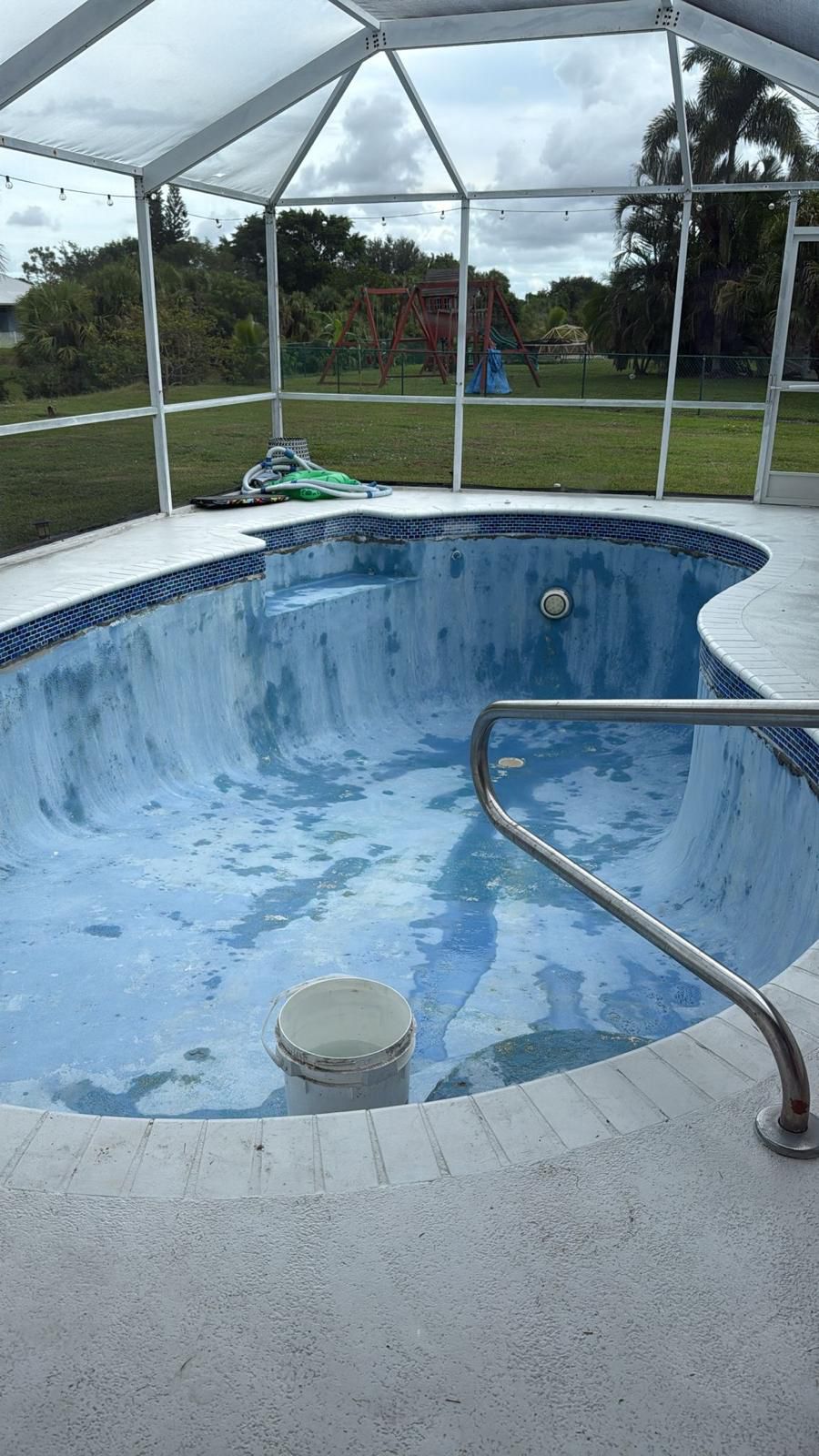 Beautiful pool tile work