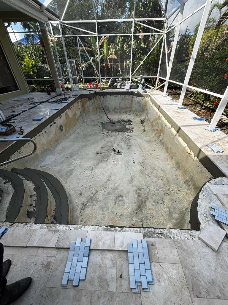 Pool repair and restoration project